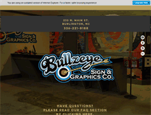 Tablet Screenshot of bullzeyesigns.com